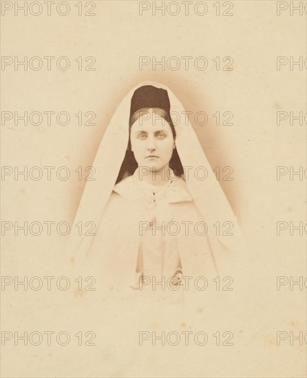 Nonne blanche (tete), 1860s.