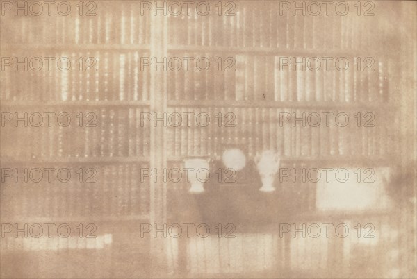 [Bookcase at Lacock Abbey], 1839.