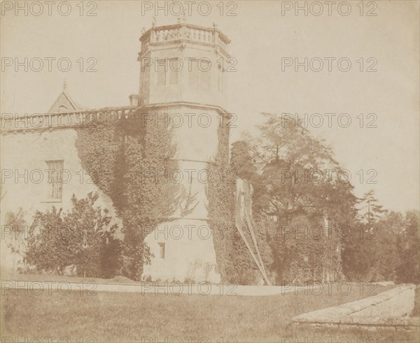 The Tower of Lacock Abbey, before February 1845.