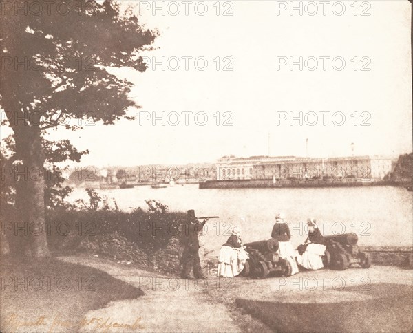 Plymouth from Mt. Edgcumbe, September 1845.