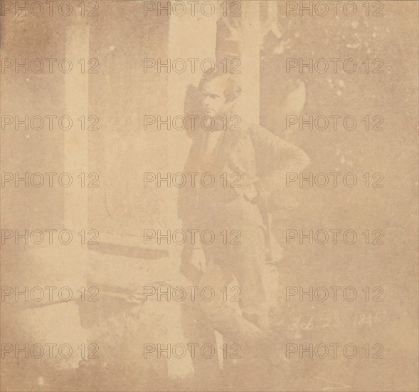 Nicolaas Henneman in the Cloisters at Lacock Abbey, February 23, 1841.