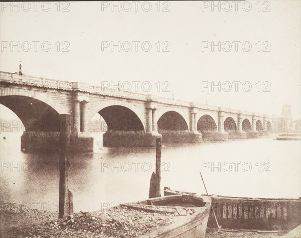 Old Waterloo Bridge, London, ca. 1846.