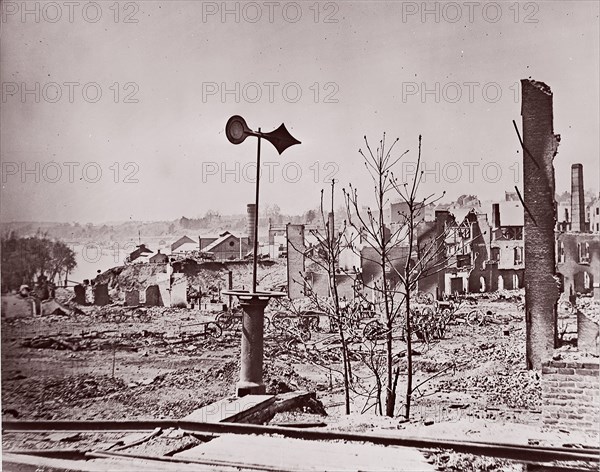 Richmond, Virginia, after Evacuation, 1865. Formerly attributed to Mathew B. Brady.