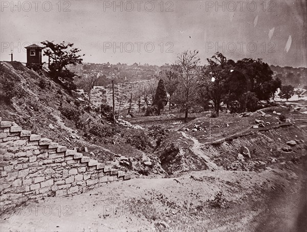 Ruins of R & P Railroad Bridge, Richmond, ca. 1865. Formerly attributed to Mathew B. Brady.