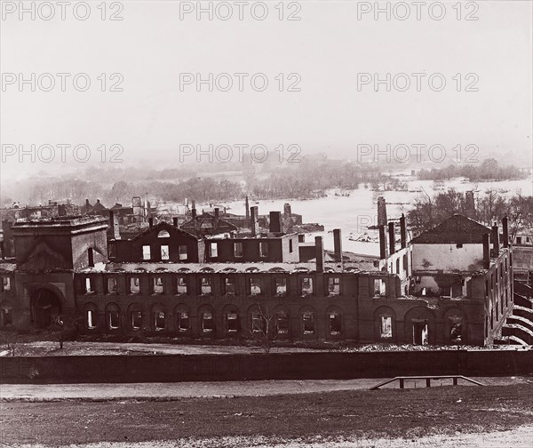 Ruins of Arsenal, Richmond, Virginia, 1865. Formerly attributed to Mathew B. Brady.