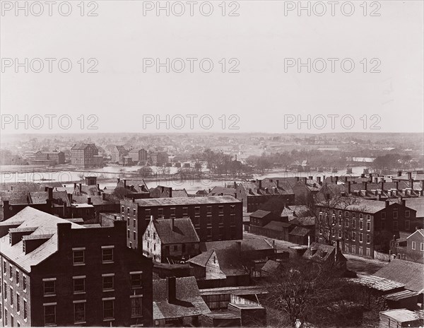 Richmond, Virginia. Looking toward Manchester, ca. 1865. Formerly attributed to Mathew B. Brady.