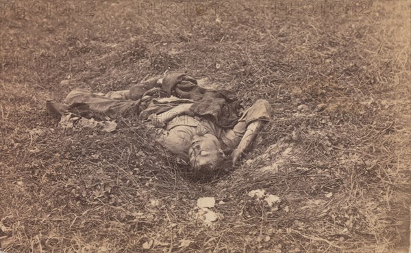 Confederate Soldier [on the Battlefield at Antietam], September 1862.