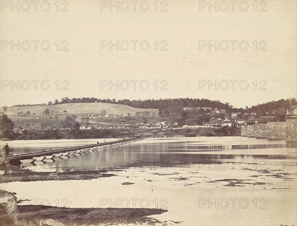 Pontoon Bridge, Across the Potomac, at Berlin, Maryland, November 1862, 1862.