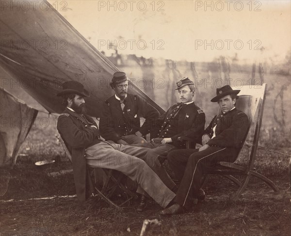 [Four Officers], ca. 1864.