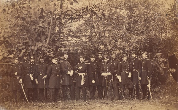 General McClellan and Staff, ca. 1863.