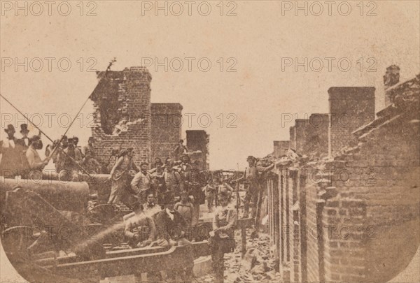 The Evacuation of Fort Sumter, April 1861, April 1861. Attributed to Alma A. Pelot and Jesse H. Bolles.