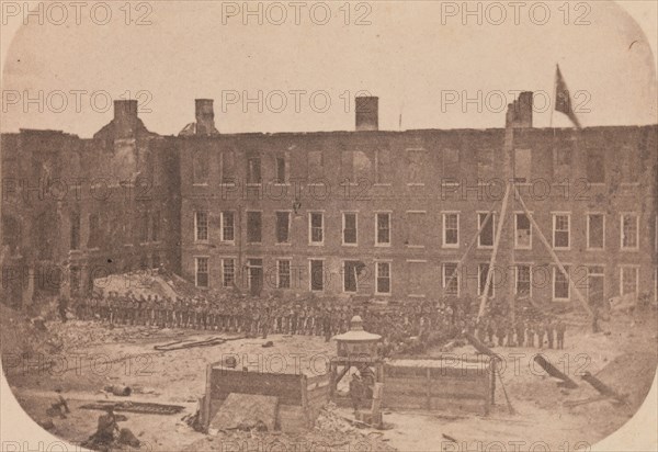 The Evacuation of Fort Sumter, April 1861, April 1861. Attributed to Alma A. Pelot and Jesse H. Bolles.