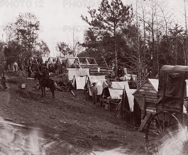 Crow's Nest, Battery and Lookout, 1864. Formerly attributed to Mathew B. Brady.