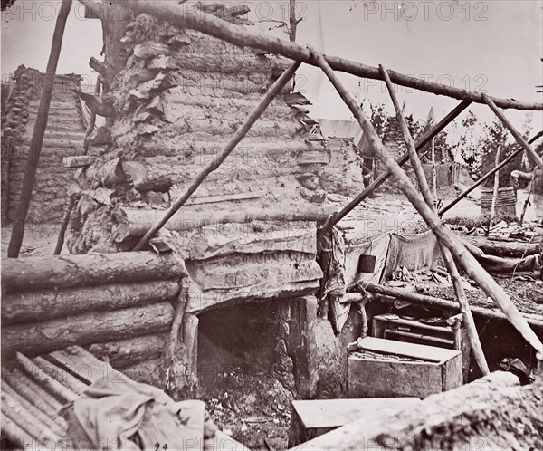 Abandoned Camp, Falmouth, Virginia, 1862. Formerly attributed to Mathew B. Brady.