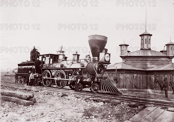 Locomotive #133, U.S.M.R.R., 1861-65. Formerly attributed to Mathew B. Brady.