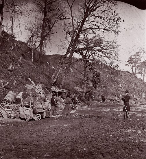 Fort Brady, Virginia, 1861-65. Formerly attributed to Mathew B. Brady.