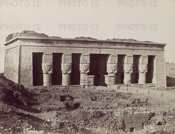 Temple a Denderah, 1870s.