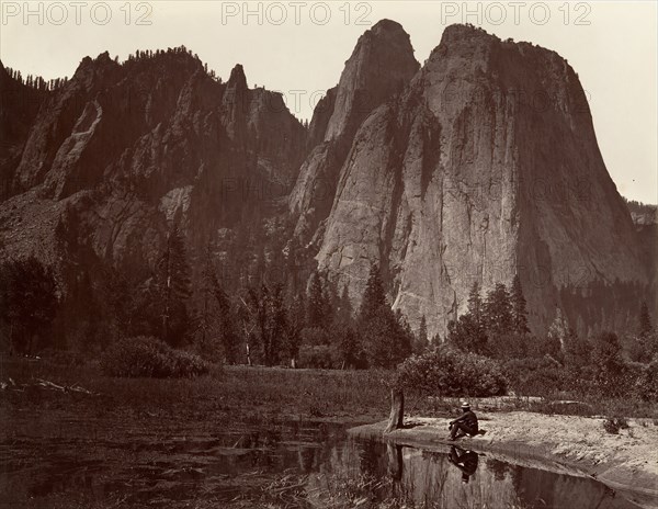 Cathedral Rocks, Yosemite, ca. 1872, printed ca. 1876.