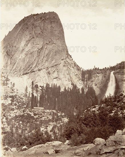 Cap of Liberty and Nevada Fall, Yosemite, ca. 1872, printed ca. 1876.