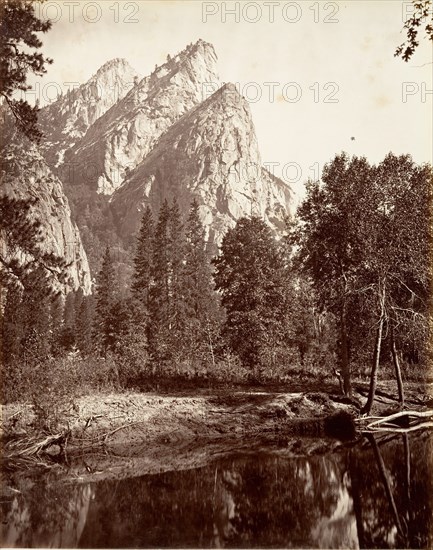 The Three Brothers, Yosemite, ca. 1872, printed ca. 1876.