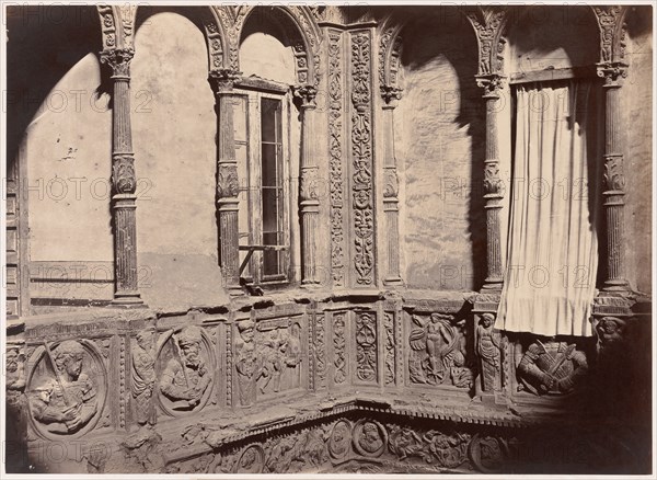 Zaragoza, Patio de la Casa Conocida con el Nombre de los Infantes, 1860.
