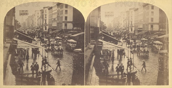 Broadway on a Rainy Day, 1859.
