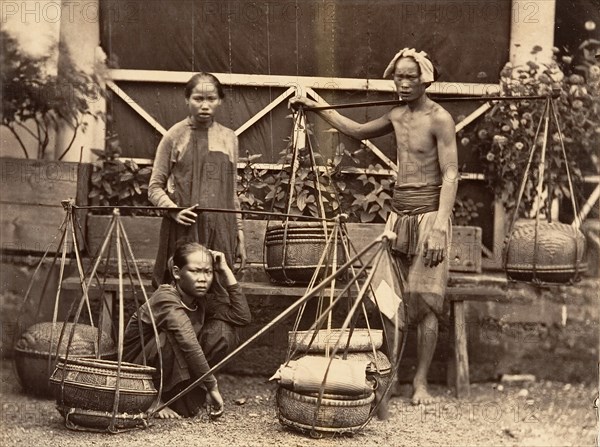 Marchands de Fruits, Cochinchine, 1866.