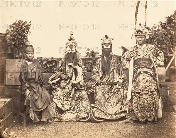 Costumes de Théâtre, Saïgon, Cochinchine, 1866.