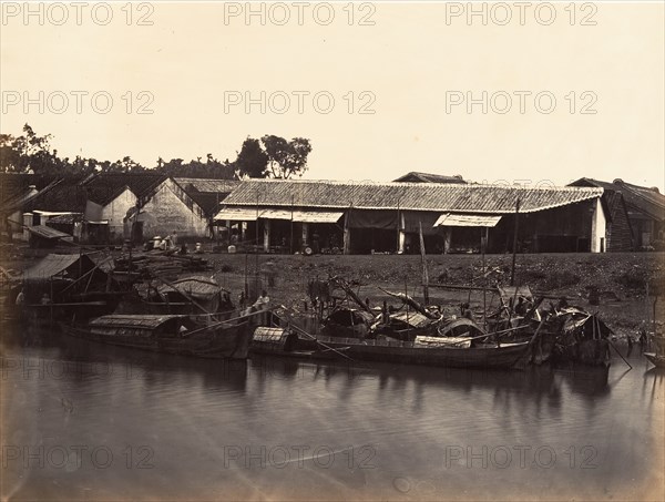 Vue de la Ville Chinoise (Cholen) Feuille No. 2, Saïgon, Cochinchine, 1866.