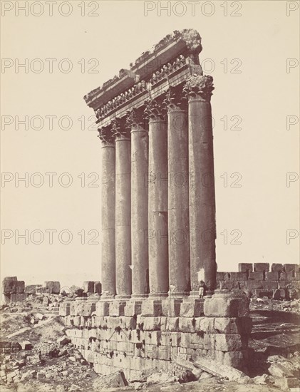 The Temple of the Sun at Baalbec, ca. 1870.