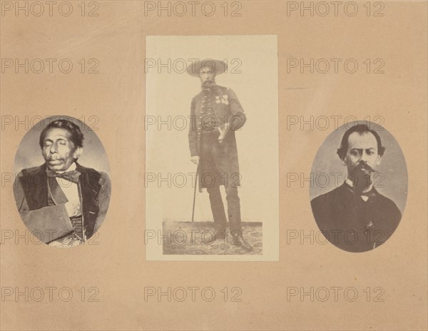 [General Tomas Mejia, Emperor Maximilian, General Miramon], 1867.