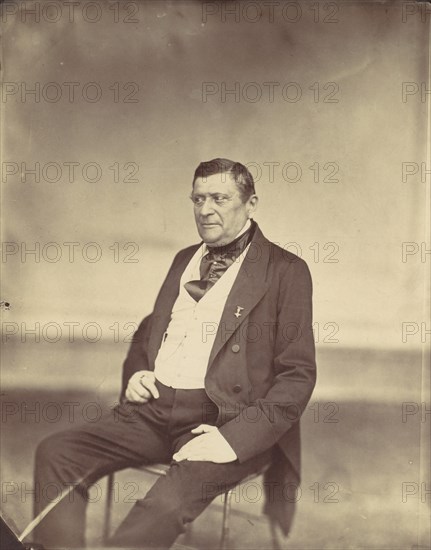 [Seated Man in White Vest and Dark Coat], 1850s-60s.
