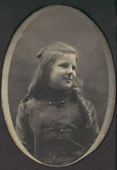 [Girl with Ringlets, Half Length], 1890s.