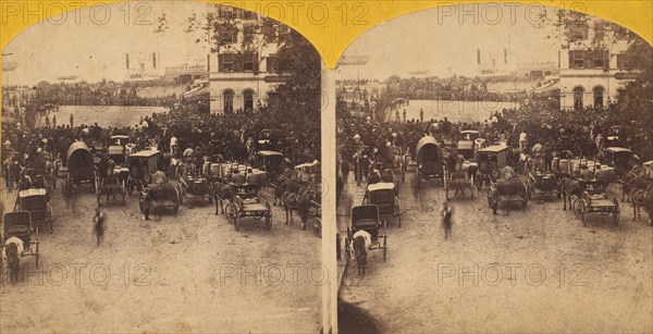 Reception of the Japanese Embassy at the Battery, 1860.
