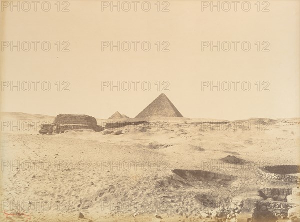 Pyramides de Gizèh, 1865-69.