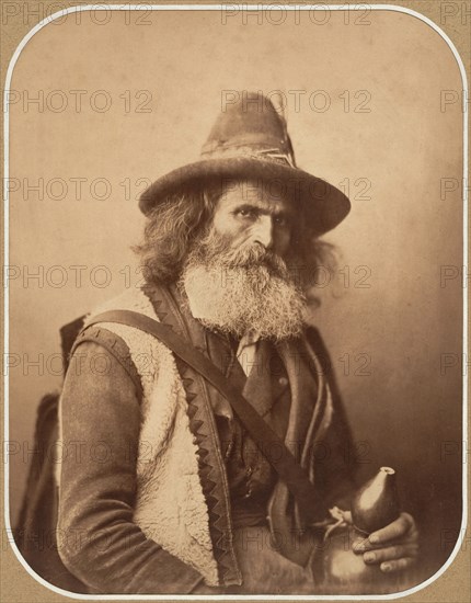 [An Italian Street Musician], ca. 1856.