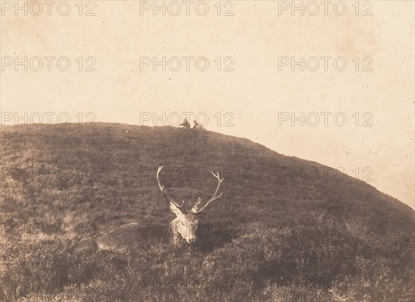 Hunters Stalking a Deer, ca. 1857.