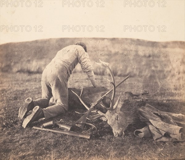 Jack Gralloching a Stag, ca. 1856-58.