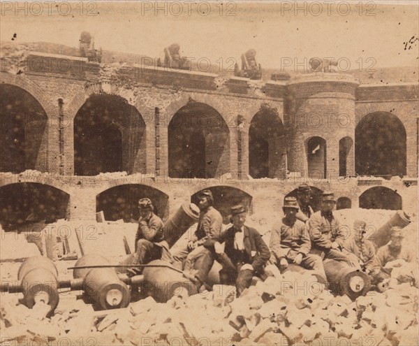 Salient with North-west Casemates, Fort Sumter, April 1861.