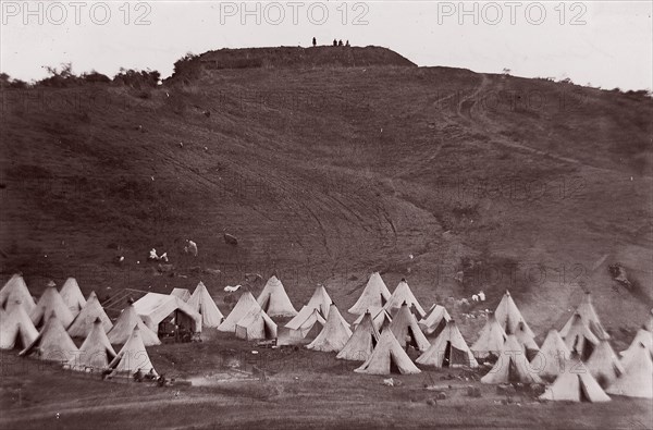 Confederate Earthworks, Belle Plain, Virginia, 1863. Formerly attributed to Mathew B. Brady.