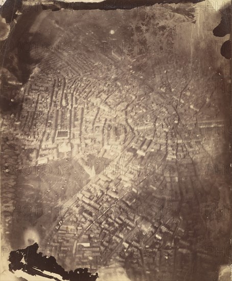 Boston from a Hot-Air Balloon, 1860s.