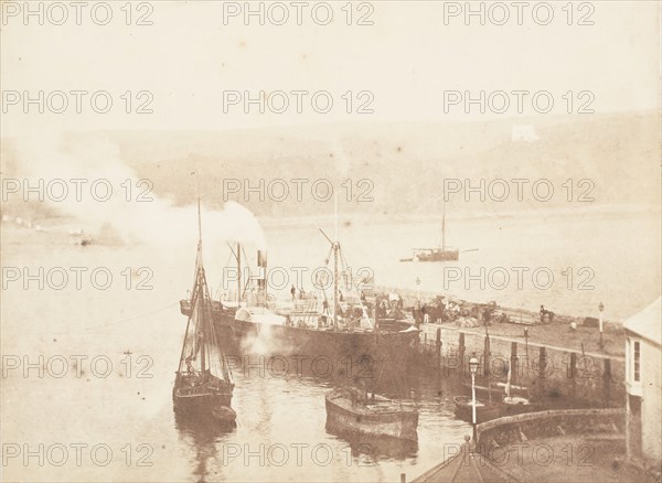The "Juno" in Tenby Harbour, 1853-56.
