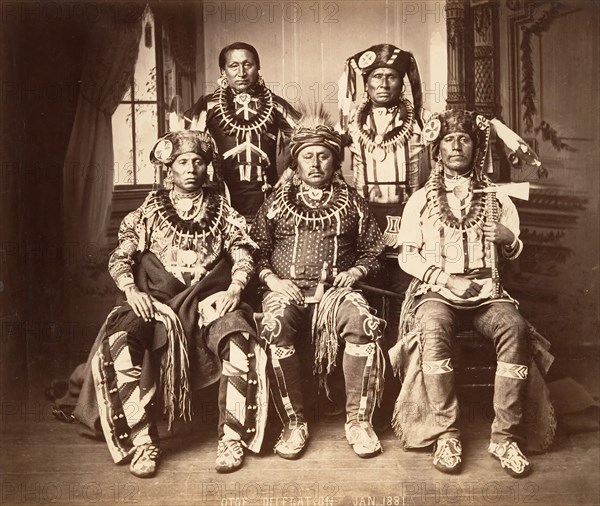 Otoe-Missouria Delegation, 1881.