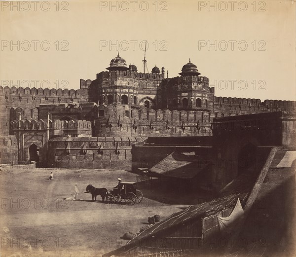 Fort Agra, The Delhi Gate, 1850s.