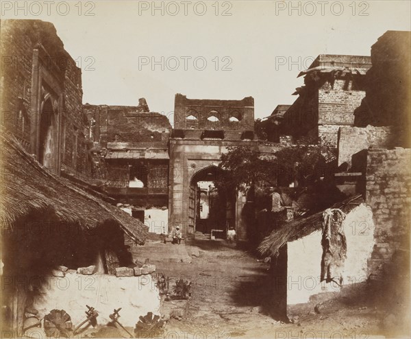 Street in Fatehpur Sikri, India, 1858-62.