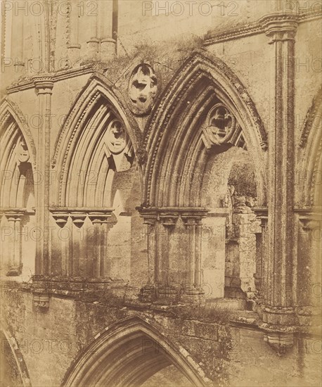 Rivaulx Abbey. The Triforium Arches, 1850s.