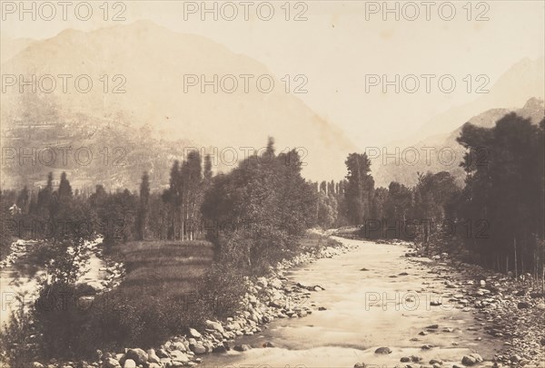Vallée de Lur prise du chemin de Sasie à St-Sauveur, 1850.