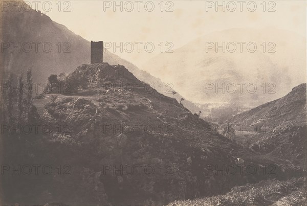 Vue de la Vallée de Luchon prise de la tour de Castelvieilh, 1853.