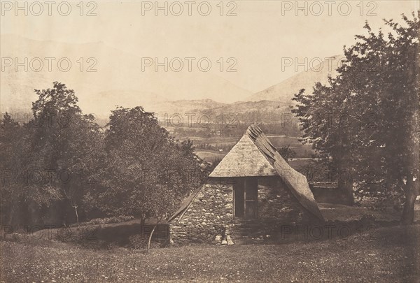 Vallée d'Argelès près de la ferme de Despourreins. St-Sauveur, 1853.