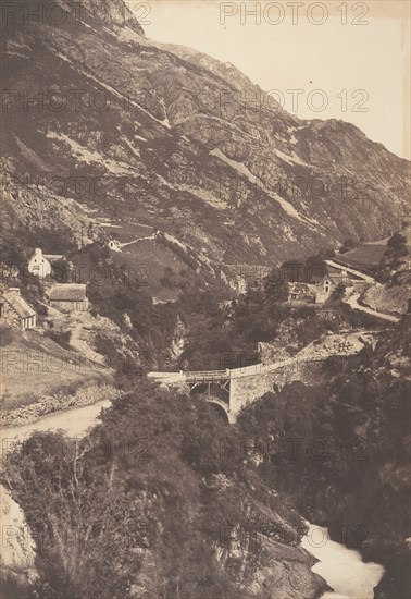 Pont de Sia Route de Gavarnie St Sauveur, 1853.